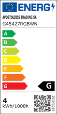 Diolamp  SMD LED žárovka matná Ball P45 4W/230V/E27/RGB+3000K/300Lm/120°/Dim/dálkový ovladač