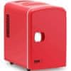 Mini pokojová lednice s funkcí ohřevu 12 / 240 V 4 l - červená