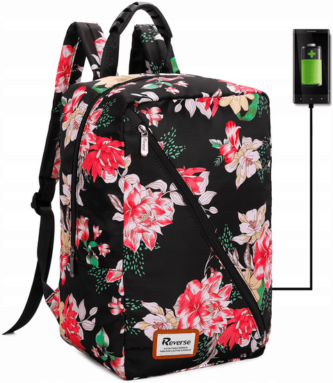TopKing Cestovní batoh s USB RYANAIR 40 x 20 x 25 cm