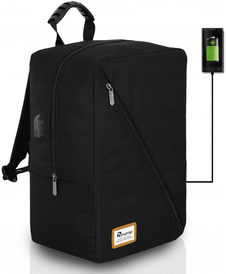 TopKing Cestovní batoh s USB RYANAIR 40 x 20 x 25 cm