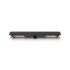 Enpro Žlab podlahový lineární 850 mm, D 40 mm, boční, klasik / floor mat, černý