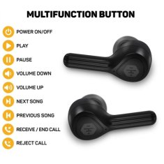 Connect IT Sluchátka do uší HYPERBASS True Wireless Sonic+ - černá