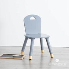Atmosphera Židle pro děti, šedá, 50 x 28 x 28 cm