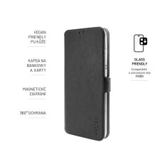 FIXED Tenké pouzdro typu kniha FIXED Topic pro Nokia G60, černé