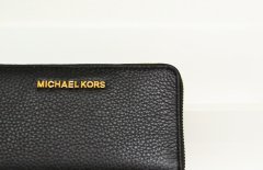 Michael Kors dámská peněženka JET SET TRAVEL 35S9GTVE7L LG FLAT MF PHN CASE BLACK LEATHER