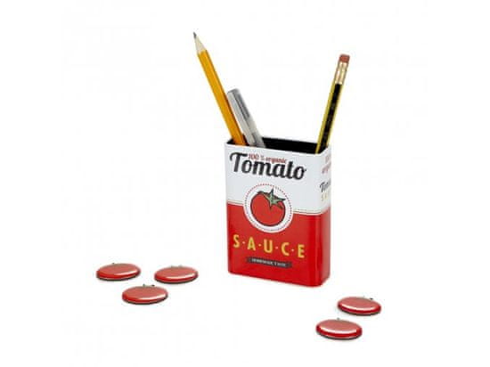 Balvi , Magnetický stojánek na tužky s magnety Tomato 27340, kov, v.9,5 cm
