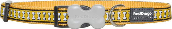 RED DINGO Reflexní obojek žlutý