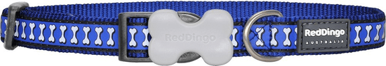 RED DINGO Reflexní obojek tmavě modrý