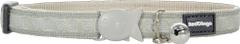 RED DINGO Nylonový šedý obojek pro kočku se vzorem hypno