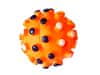 Pet tribe Pískací hračka pro psa míč s ostny oranžová malá