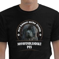 STRIKER Tričko novofundlandský pes Barva: Černá, Velikost: XXXL