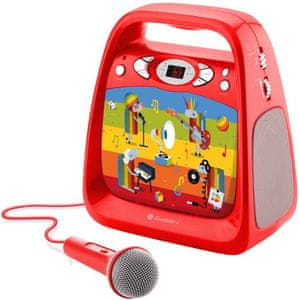 hezký přehrávač gogen déčko karaoke mikrofon usb vstup Bluetooth sluchátkový výstup cd mechanika