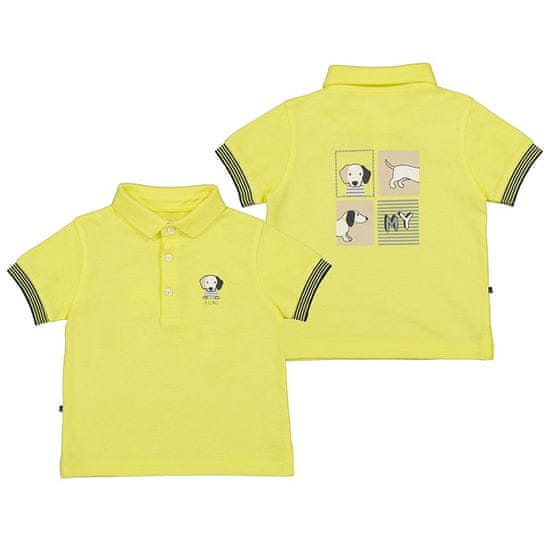 MAYORAL žluté polo tričko s límečkem Velikost: 12m/80