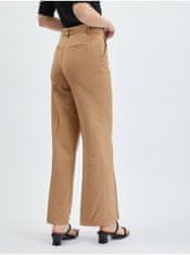 Orsay Světle hnědé dámské kalhoty s páskem 44