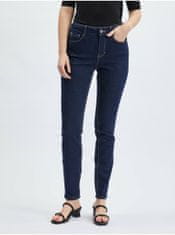 Orsay Tmavě modré dámské slim fit džíny 46