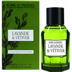 Jeanne En Provence Lavande & Vetiver pánská toaletní voda 100ml levandule a citronová tráva
