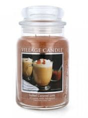 Village Candle Salted Caramel Latté 602g vonná svíčka ve skle Latté se slaným karamelem
