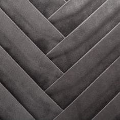Atmosphera Dekorativní polštář pro obývací pokoj Ložnice Velurové šedé 40 x 40 cm