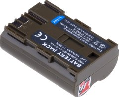 Baterie T6 Power pro Canon MV-X3i, Li-Ion, 7,4 V, 1600 mAh (11,8 Wh), hnědá