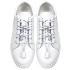 APT AG842A Elastické tkaničky do bot bez zavazování bílé