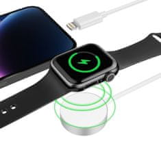Tech-protect Ultraboost USB magnetická nabíječka na Apple Watch + Lightning 1.5m, bíla