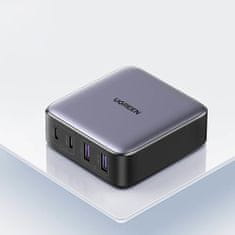 Ugreen CD327 GaN síťová nabíječka 2x USB / 2x USB-C 65W, šedá