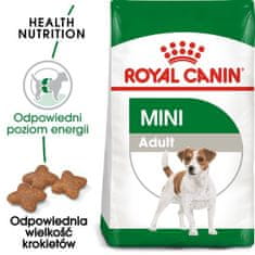 Royal Canin Mini Adult 8 kg + 1 kg ZDARMA granule pro dospělé psy malých plemen