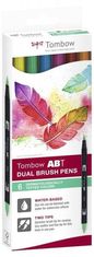 Tombow ABT Dual Pen Brush Sada oboustranných štětcových fixů - Dermatologicaly 6 ks