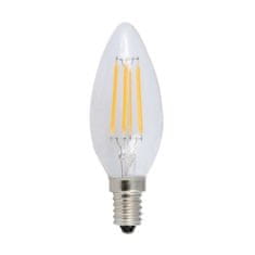 Diolamp  LED Filament Candle žárovka čirá C35 4W/230V/E14/4000K/490Lm/360°