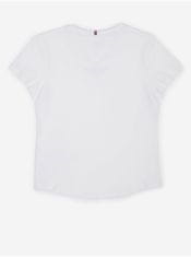 Tommy Hilfiger Bílé holčičí tričko Tommy Hilfiger 152
