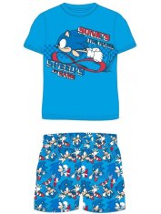 E plus M Chlapecké bavlněné letní pyžamo Ježek Sonic