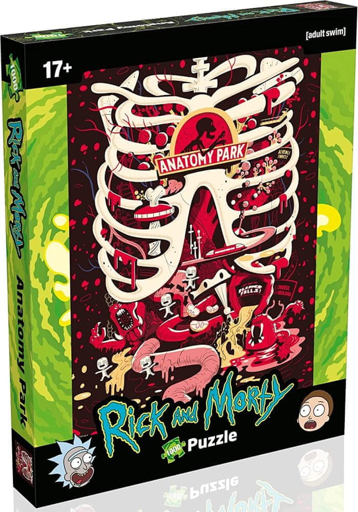 Levně Winning Moves Puzzle Rick and Morty: Anatomy Park 1000 dílků