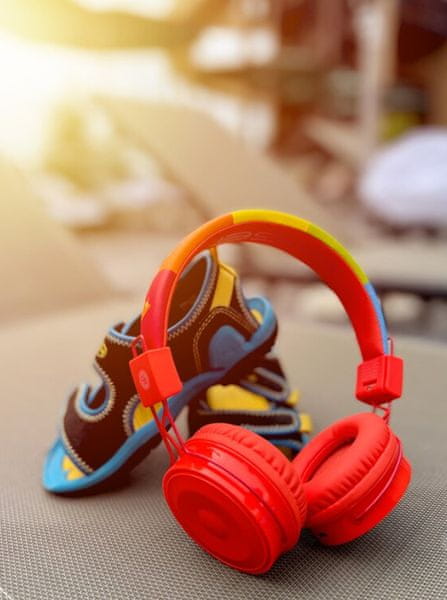  dětská hezká sluchátka gogen Špunti z Déčka super zvuk omezená hlasitost krásný design mikrofon pro handsfree