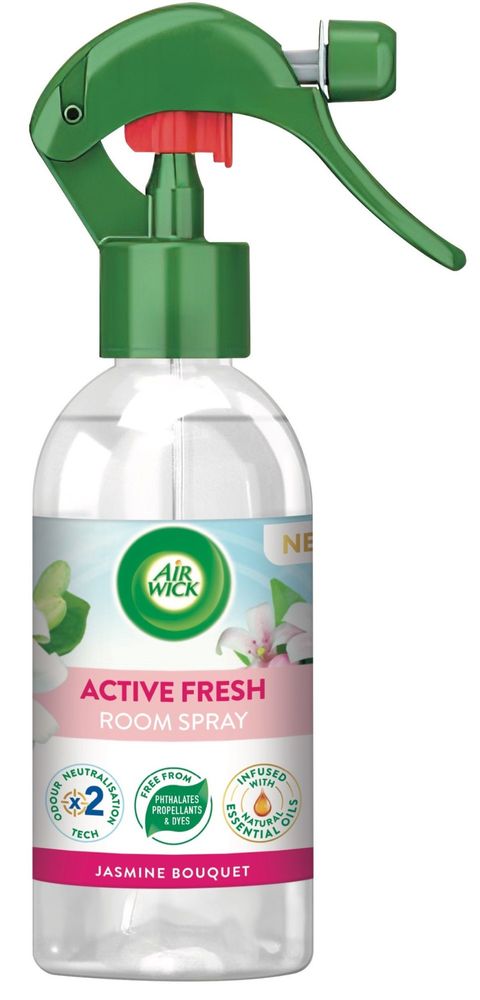 Levně Air wick Active Fresh osvěžovač vzduchu ve spreji - Jasmínové květy 237 ml