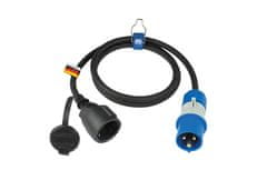 AS Schwabe Kempovací adaptérový kabel s CEE zástrčkou a uzemňovacím kontaktem s ukazatelem napětí Powerlight