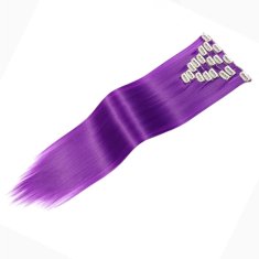 Trendy Vlasy Clip in sada EXCLUSIVE - 63 cm - odstín Purple