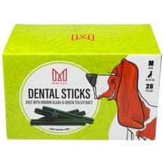 Mersjo MERSJO Dentální pamlskek pro psy , přírodní dentální svačinka, zdravé zuby a dásně, pro rozmazlování i jako doplněk zdravé stravy - M 28 ks