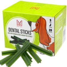 Mersjo MERSJO Dentální pamlskek pro psy , přírodní dentální svačinka, zdravé zuby a dásně, pro rozmazlování i jako doplněk zdravé stravy - S 28 ks