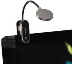 BASEUS lampa s klipem, LED, flexibilní, 3W, černá