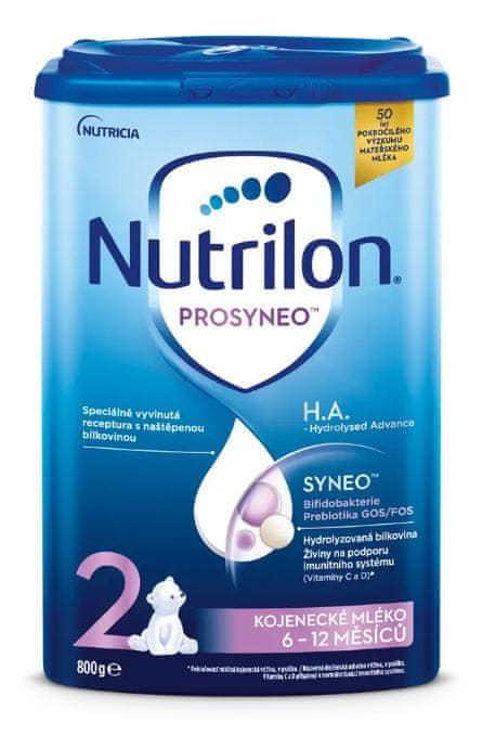 Levně Nutrilon 2 Prosyneo™ H.A. - Hydrolysed Advance pokračovací kojenecké mléko od ukončeného 6. měsíce 800 g
