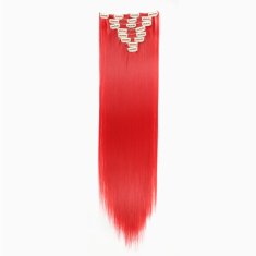 Trendy Vlasy Clip in sada EXCLUSIVE - 63 cm - odstín Red