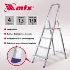 MTX Štafle hliníkové skládací 4 stupňů