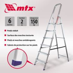 MTX Štafle hliníkové skládací 6 stupňů
