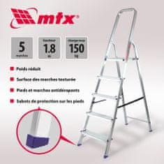 MTX Štafle hliníkové skládací 5 stupňů