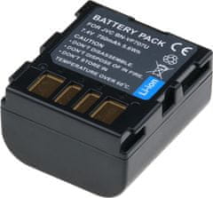 T6 power Baterie JVC BN-VF707U, BN-VF707, 750mAh, 5,4Wh, šedá