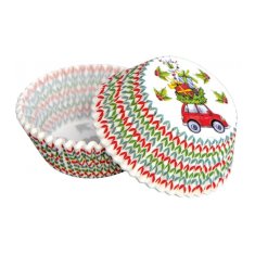 Alvarak Cukrářské košíčky - vánoční - naložené auto - 50ks