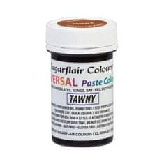 Sugarflair Colours Universal gelová barva - Tawny - hnědá 22g
