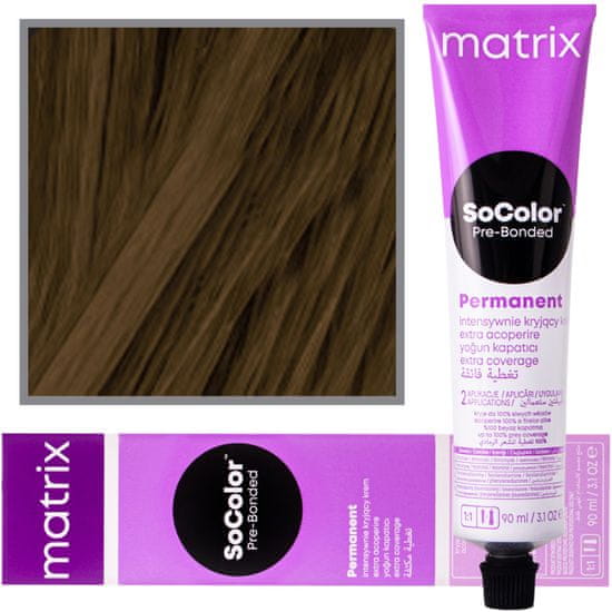 Matrix So Color PreBond - profesionální permanentní barva, efekt hloubkové péče prodlužuje intenzitu barvy, 90ml