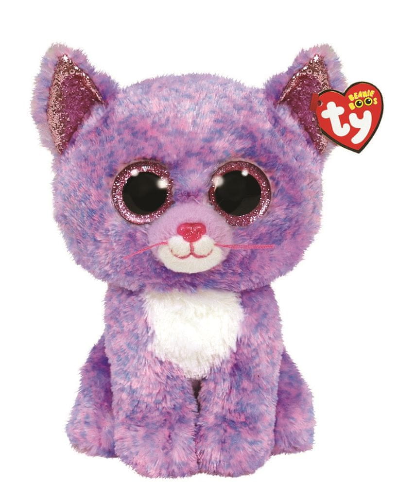 Levně TY 36486 CASSIDY fialová kočka - 24 cm