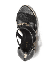 Guess Dámské sandále na platformě, espadrilky Janessa černé 37,5